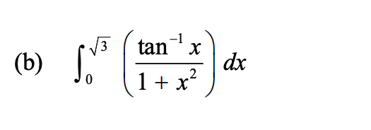 0 3 2 ( t a n - 1 x 1 + x 2 ) d x