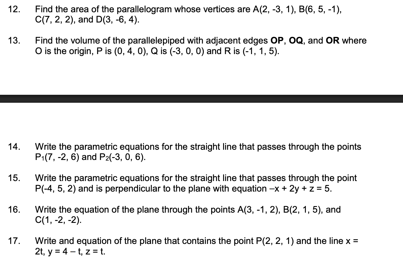Find the area o f the parallelogram whose
