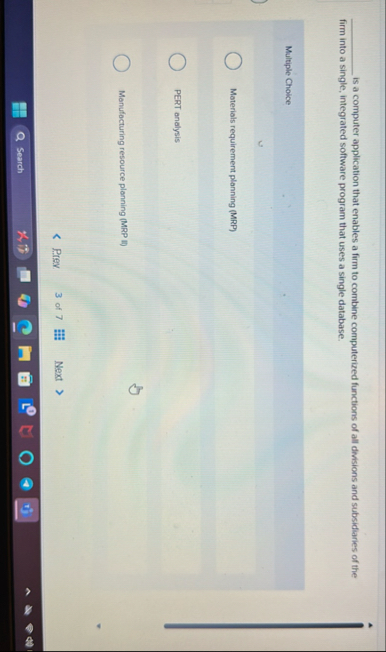 q , is a computer application that enables a firm