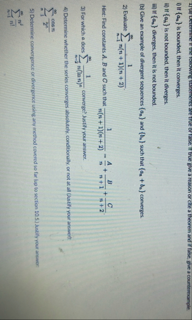 Given the series n = 1 3 n n find the ratio | a n