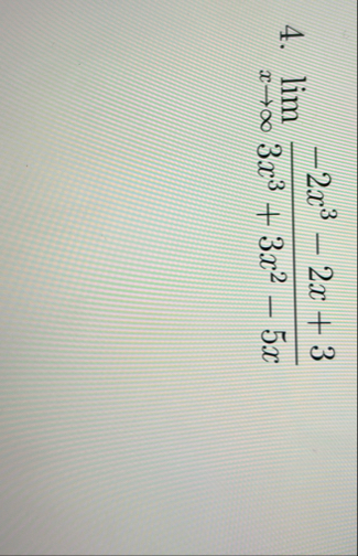 lim x - 2 x 3 - 2 x 3 3 x 3 3 x 2 - 5 x