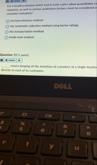 For a location decision which tool is most useful
