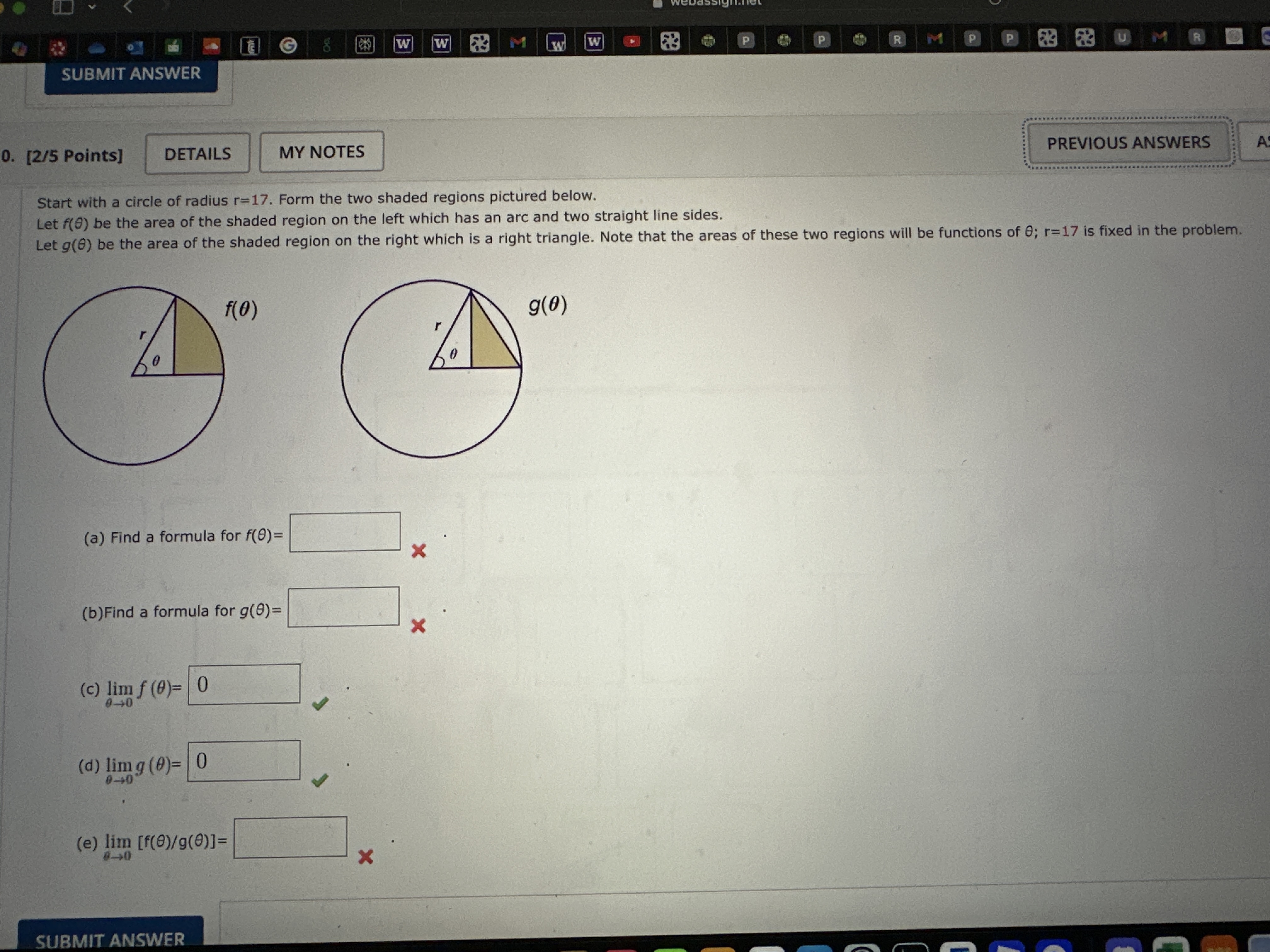 [ ( 2 ) / ( 5 ) Points ] Start with a circle of