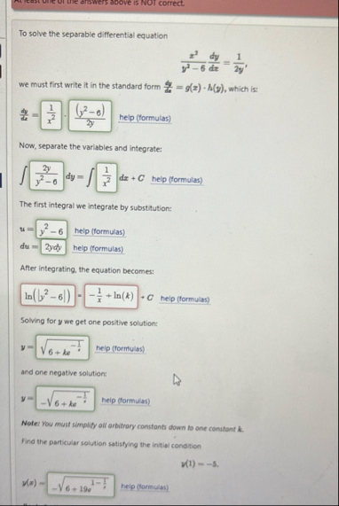 of the diswers above is NOI correct. To solve the