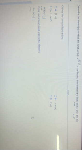 Determine the interval ( s ) on which the