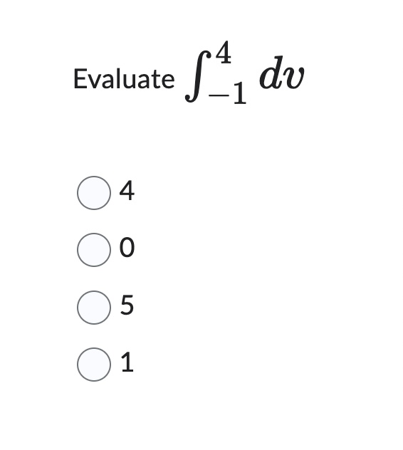 Evaluate - 1 4 d v 4 0 5 1