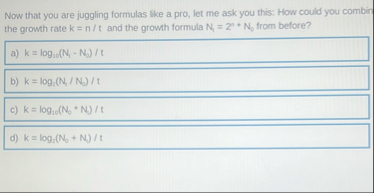 Now that you are juggling formulas like a pro,