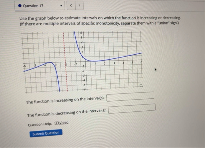 Question 1 7 Use the graph below to estimate