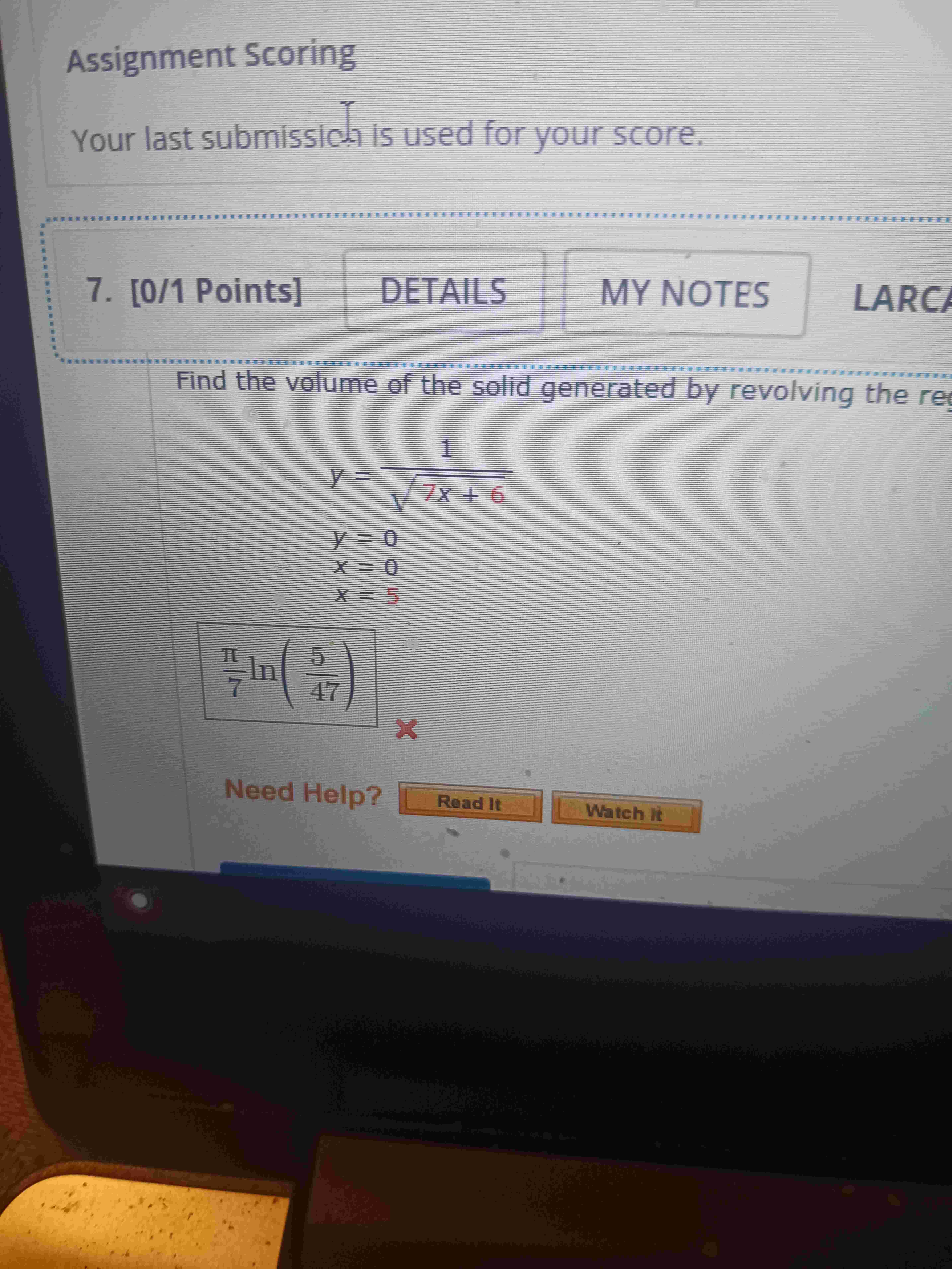 Assignment Scoring Your last submissich i s used