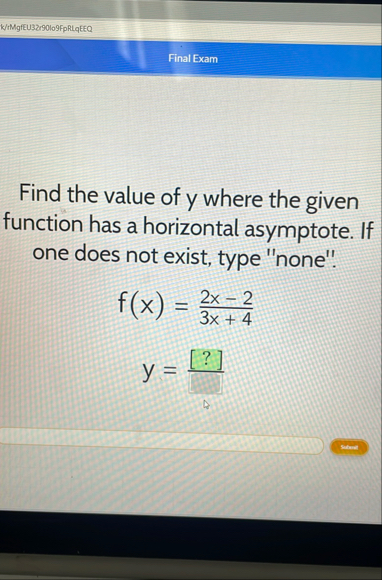 k M gfEU 3 2 r 9 0 1 0 9 FpRLqEEQ Final Exam Find