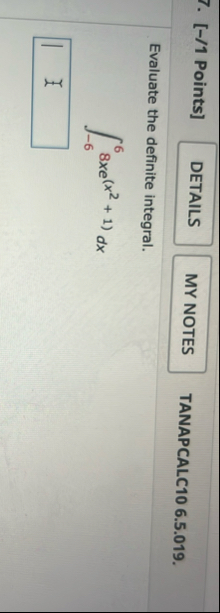 [ - / 1 Points ] TANAPCALC 1 0 6 . 5 . 0 1 9 .