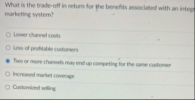 What is the trade - off in return for the