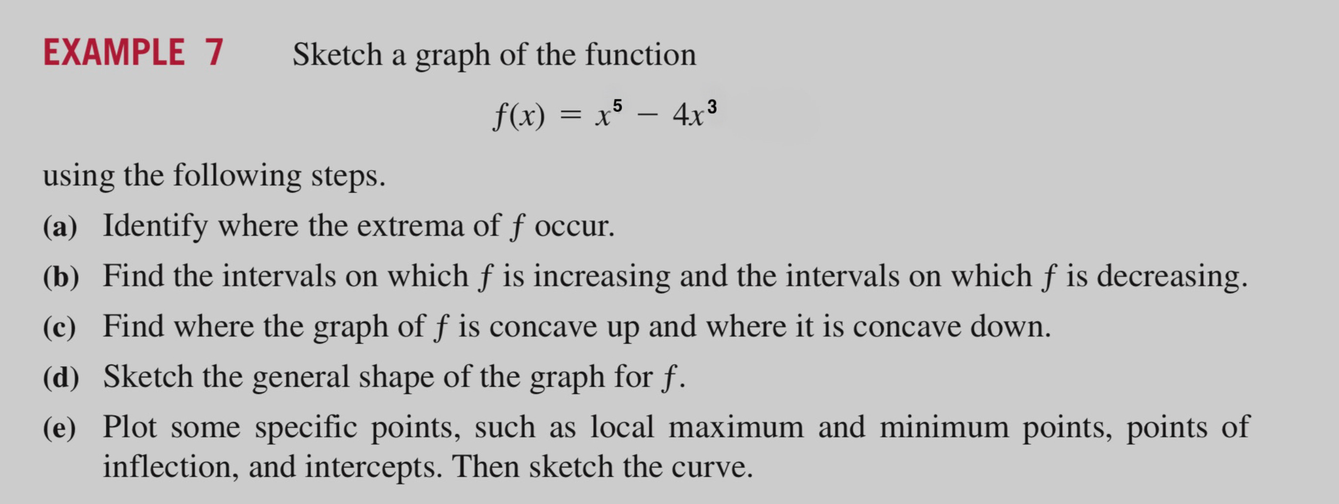 EXAMPLE 7 Sketch a graph of the function \ [ f (