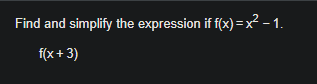 Find and simplify the expression i f f ( x ) = x
