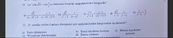 Lif ( sin 2 2 t c o s ( t 3 ) ) ifadesanin kar ln