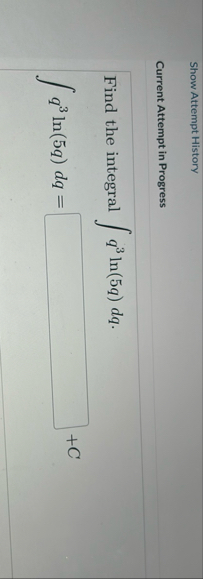 Show Attempt History Current Attempt in Progress