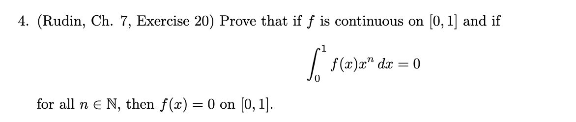 ( R u d i n , C h . 7 , Exercise 2 0 ) Prove that