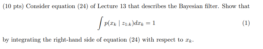 ( 1 0 p t s ) Consider equation ( 2 4 ) o f