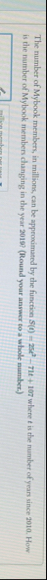 The number of Mybook members, in millions, can be