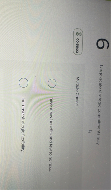 Large - scale strategic commitments may 0 0 : 5 6