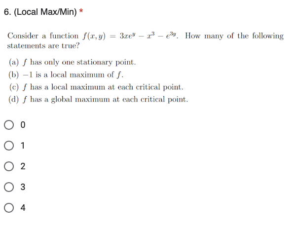 ( L o c a l M a x M i n ) * Consider a function f