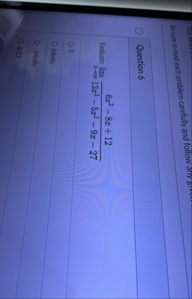 Be sure to read each problem carefully and follow