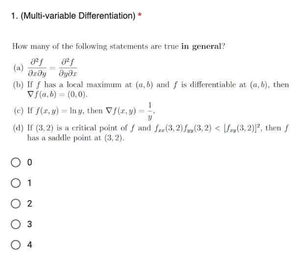 ( M u l t i - variable Differentiation ) * How