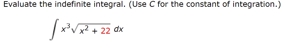 how can w e solve this using the u - substitution