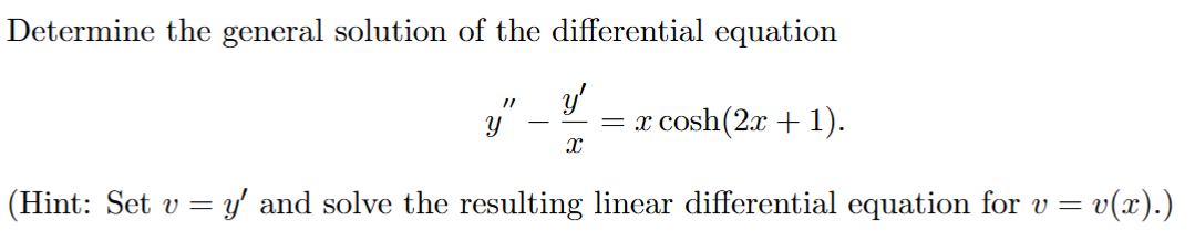 Determine the general solution o f the