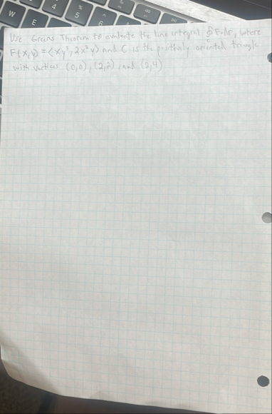 Use Greens Theorem to evaluate the line ustegral