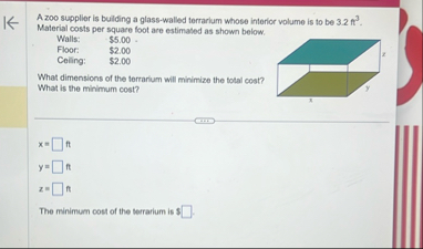 A zoo supplier is building a glass - walled