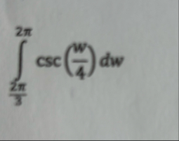 2 3 2 c s c ( w 4 ) d w