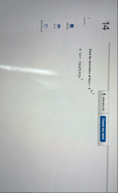 1 4 1 point: eBook Print References Find the