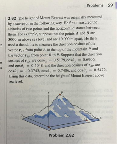 Problems 5 9 2 . 8 2 The height of Mount Everest