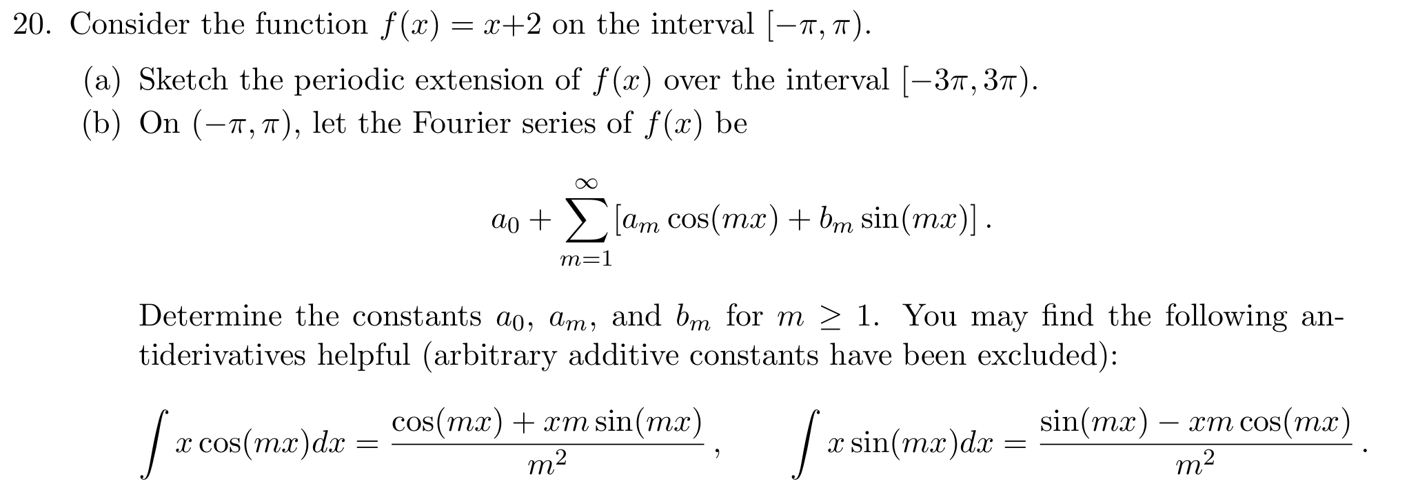 Consider the function f ( x ) = x + 2 o n the