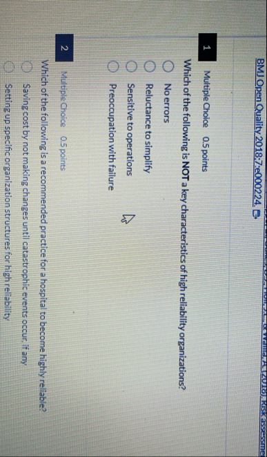 BMJ Open Quality 2 0 1 8 ; 7 :e 0 0 0 2 2 4 . 1