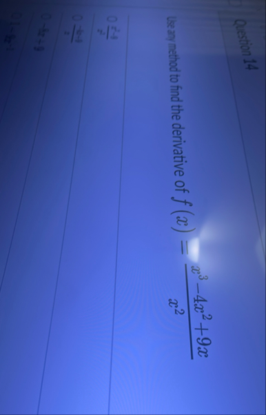 Leay nathod to find the derivative of f ( x ) = x