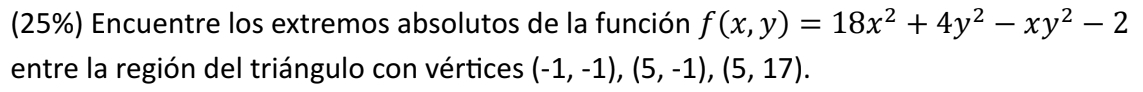 Encuentre los extremos absolutos de la funci n f