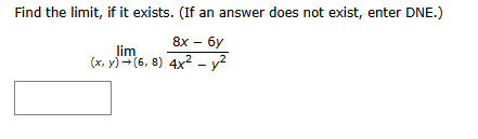 Find the l i m i t , i f i t exists. ( I f a n