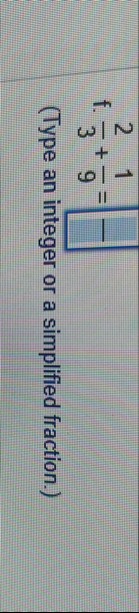 f . 2 3 1 9 = ( Type an integer or a simplified