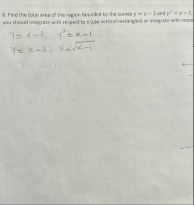 Find the total area of the region bounded by the