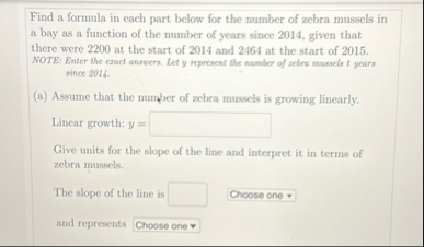 Find a formula in each part below for the number