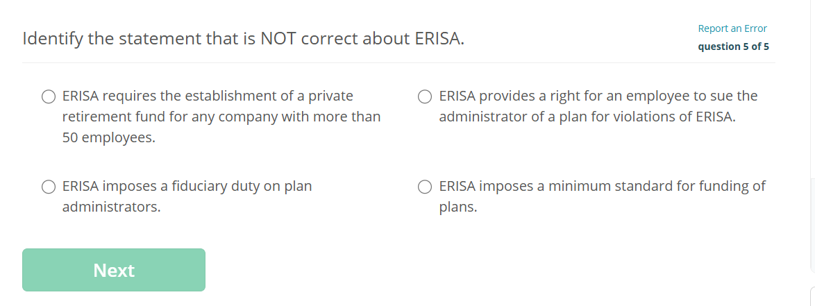 Identify the statement that is NOT correct about