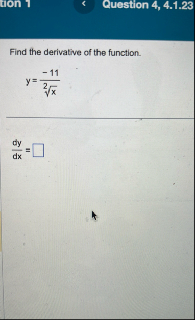 iton 1 Question 4 , 4 . 1 . 2 3 Find the
