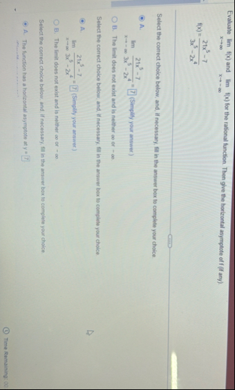 Evaluate lim x f ( x ) and lim x - f ( x ) for