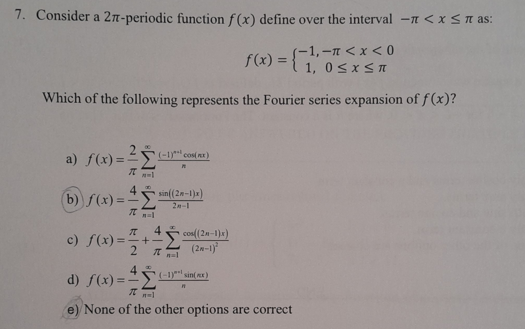 Consider a 2 - periodic function f ( x ) define