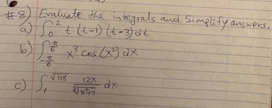 # 8 0 2 t ( t - 1 ) ( t - 3 ) d t b - 6 6 x 3 c o