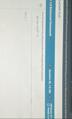 OMTWRF SU 2 5 1 . 5 Enhanced Homework Question 2