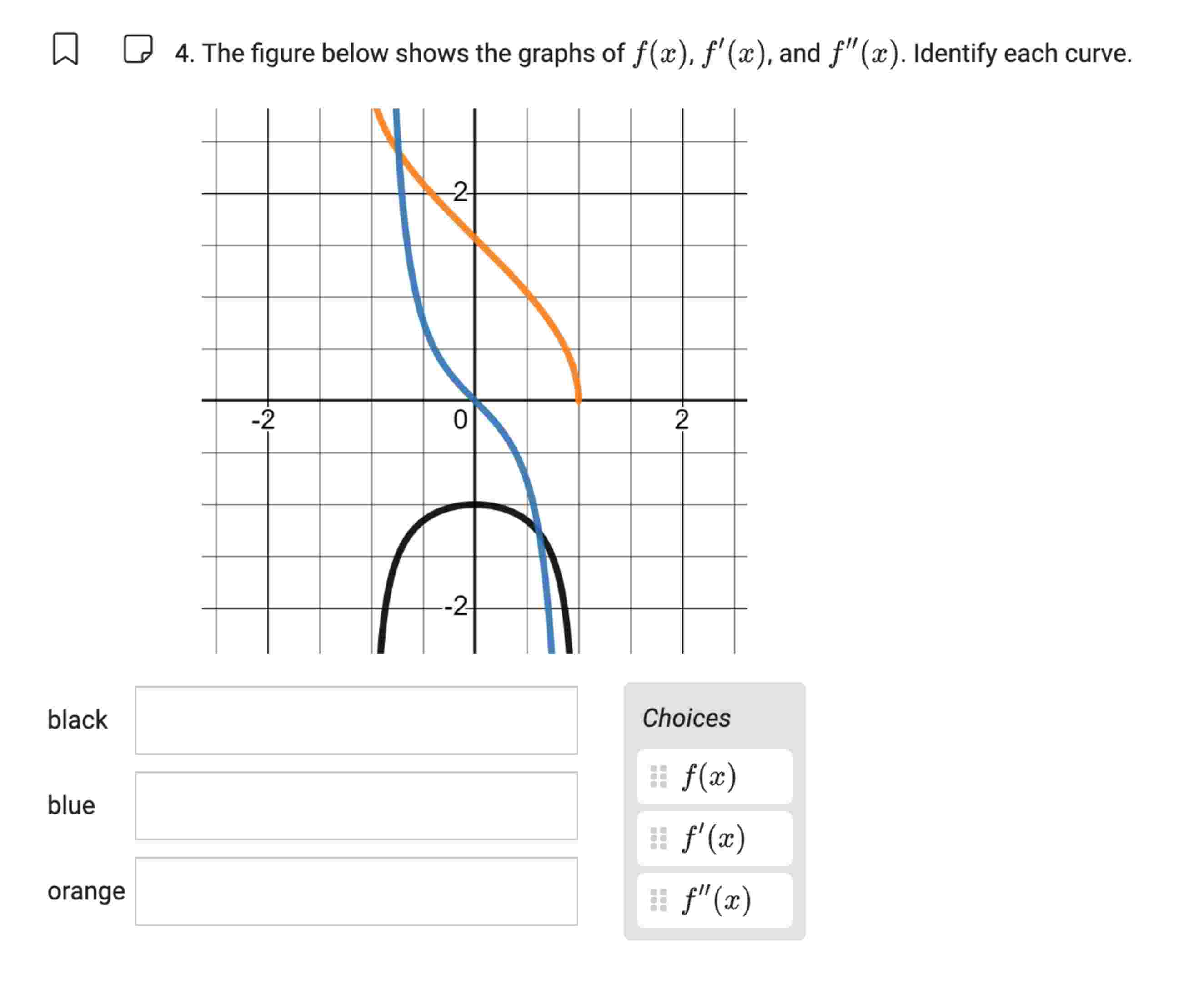 The figure below shows the graphs o f f ( x ) , f
