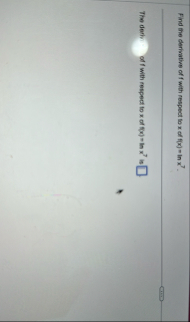 Find the derivative of f with respect to x of f (